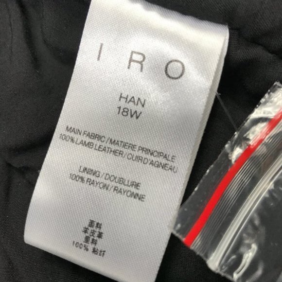 NWT IRO Lambskin metallic gold Leather Moto Jacket FR 34 - Picture 10 of 14